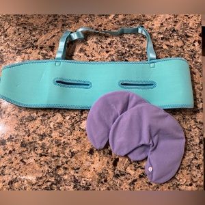 La Vie pump strap and Lansinoh therapy packs